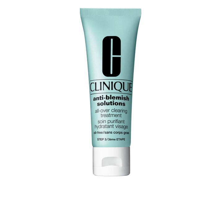 Clinique Anti-Blemish Solutions All-Over Clearing Treatment 50 ml epäpuhtauksia hoitava voide vaaleansinisessä tuubissa