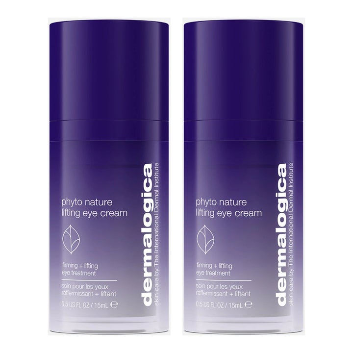 Dermalogica Phyto Nature Lifting Eye Cream 15 ml kiinteyttävä silmänympärysvoide kahdessa violetissa pumppupullossa