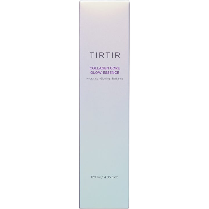 TIRTIR Collagen Core Glow Essence 120 ml kosteuttava hoitoneste helmiäishohtoisessa pahvipakkauksessa.