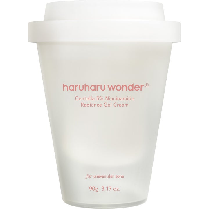 Haruharu Wonder Centella 5% Niacinamide Radiance Gel Cream 90g kirkastava geelivoide valkoisessa kuppimaisessa purkissa