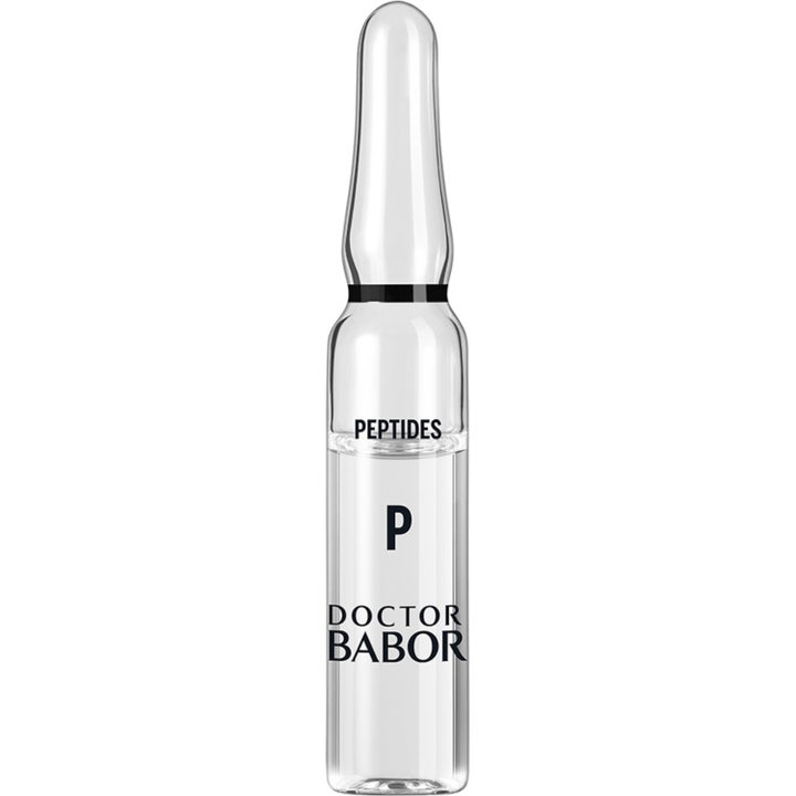 Doctor Babor Peptide Power Serum Ampullit 2 ml kiinteyttävä seerumi kirkkaassa lasiampullissa mustalla tekstillä