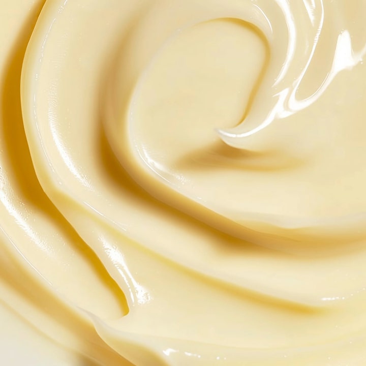 MANTLE The Barrier Cream 50 ml vahvistava kasvovoide, täyteläinen vaaleankeltainen ja kermainen koostumus