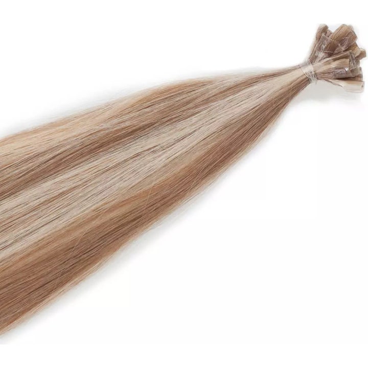 Nail Hair Premium Straight M7.3/10.8 Cendre Ash Blonde Mix 50
