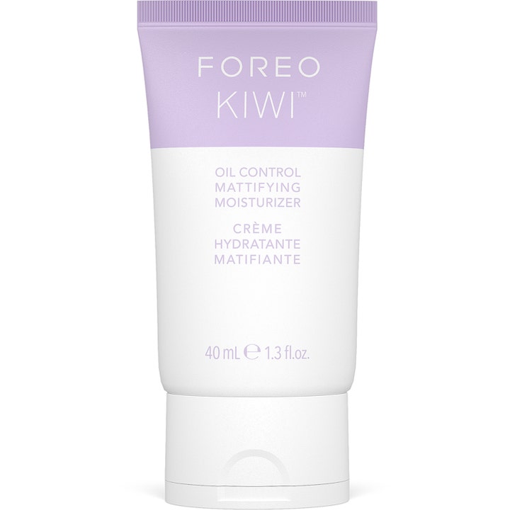 Foreo Kiwi Oil Control Mattifying Moisturizer 40 ml mattaisen pinnan antava kasvovoide vaaleanliilassa tuubissa
