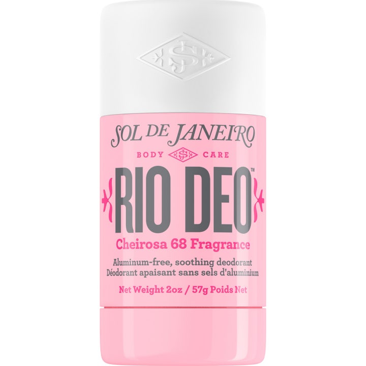 Sol de Janeiro Rio Deo 57 g alumiiniton deodorantti vaaleanpunaisessa hylsyssä valkoisella korkilla