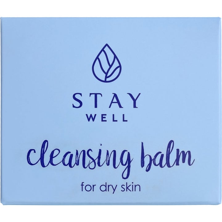Stay Well Cleansing Balm for Dry Skin 80 ml kosteuttava puhdistusvoide vaaleansinisessä neliönmuotoisessa pakkauksessa