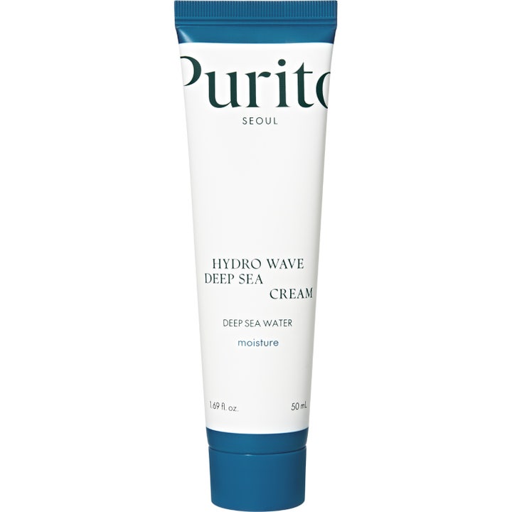 Purito Seoul Hydro Wave Deep Sea Cream 50 ml syväkosteuttava kasvovoide valkoisessa tuubissa jossa on sininen korkki