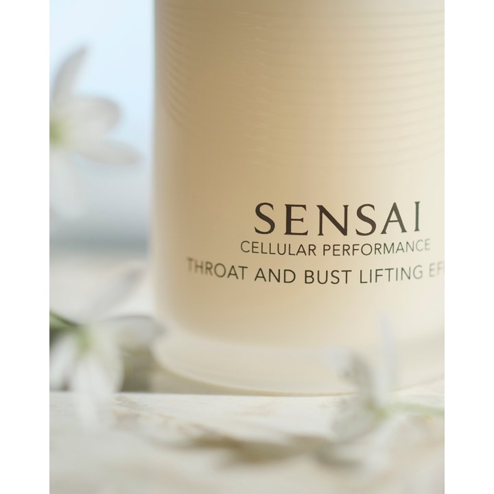 Sensai Cellular Performance Throat And Bust Lifting Effect 100 ml kiinteyttävä emulsio vaaleassa uritetussa pullossa