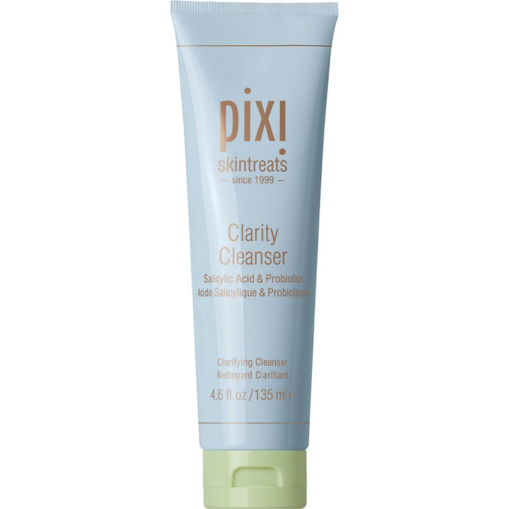 Pixi Clarity Cleanser 135 ml syväpuhdistava kasvopuhdistus vaaleansinisessä tuubissa jossa on vaaleanvihreä korkki.