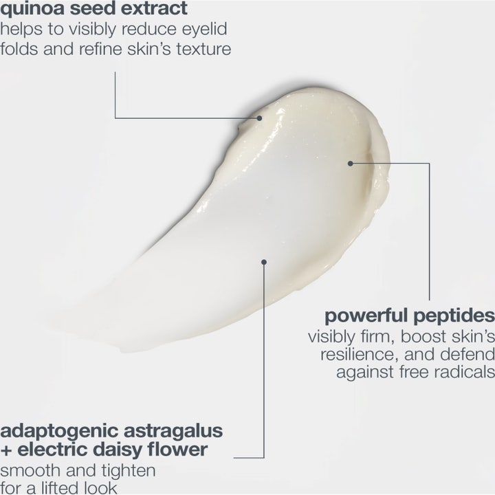 Dermalogica Phyto Nature Lifting Eye Cream 15 ml silmänympärysvoide ennen ja jälkeen -kuvat yläluomen kohottavasta tehosta.