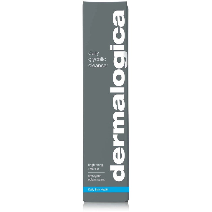 Dermalogica Daily Glycolic Cleanser 150 ml kirkastava puhdistusaine harmaassa pahvipakkauksessa.