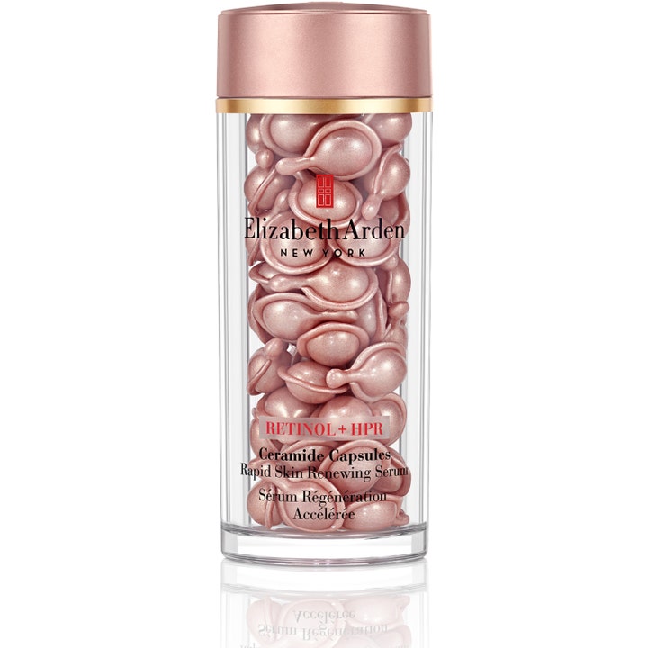 Elizabeth Arden Retinol + HPR Ceramide Capsules 60 kpl uudistava seerumi helmiäishohtoisissa kapseleissa.