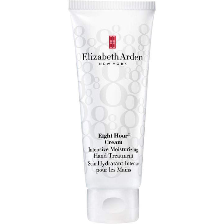 Elizabeth Arden Eight Hour Cream Intensive Moisturizing Hand Treatment tehokosteuttava käsivoide valkoinen tuubi harmaa kuvio