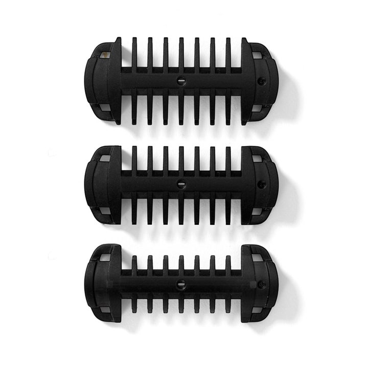 BaByliss Triple S Beard Trimmer 1 kpl partatrimmeri kolme mustaa ohjauskampaa eri pituuksilla tarkkaan muotoiluun