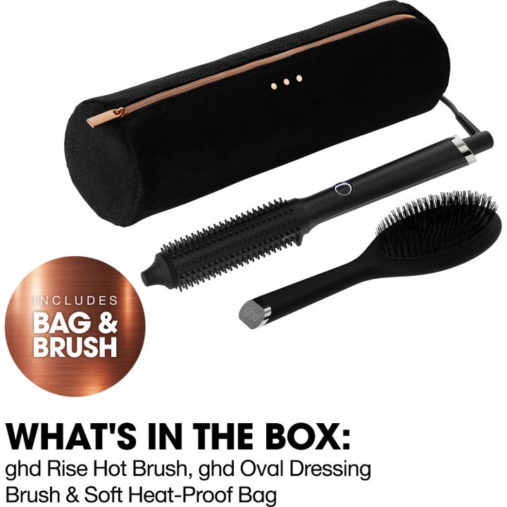 Rise Volumising Hot Brush - Festive Gift Set in Black